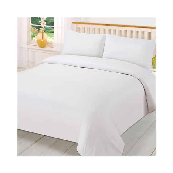 Bed Sheet Plain White TC300