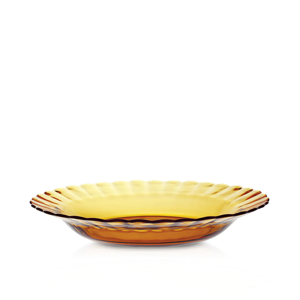 Duralex Paris Picardi Deep Plate Amber theguest.mv