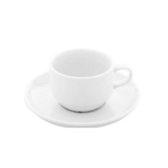 Gural EO Cup & Saucer White