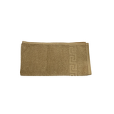 Hand Towel 30x16" Greek Border Camel Brown