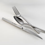 Hisar Milano Polished 30 Piece Steel Cutlery Set