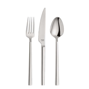 Hisar Milano Polished 30 Piece Steel Cutlery Set